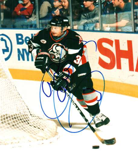 Autographed GARY GALLEY Buffalo Sabres Photo