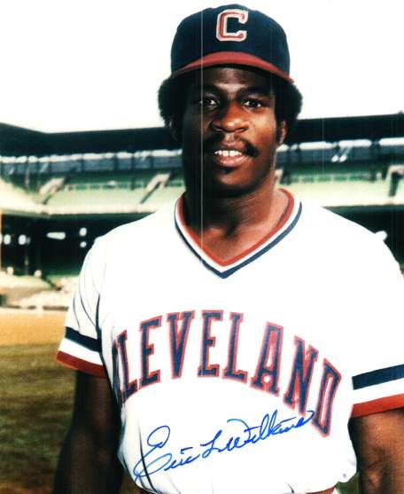 AUTOGRAPHED ERIC WILKINS photo  Cleveland Indians