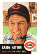 Autographed GRADY HATTON 1953 Topps Archives Card