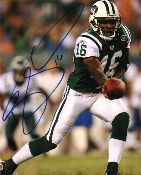 Autographed BRAD SMITH 8X10 New York Jets photo