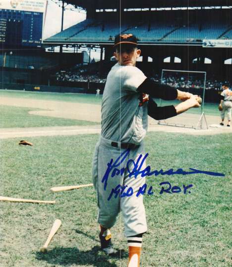 AUTOGRAPHED RON HANSEN photo  Baltimore Orioles