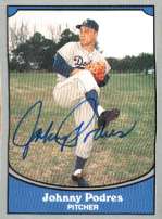 Signed JOHNNY PODRES Pacific Legends Card