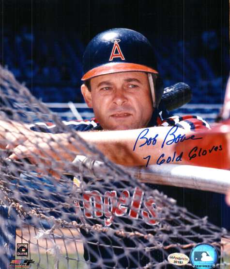 AUTOGRAPHED BOB BOONE 8X10  photo Angels