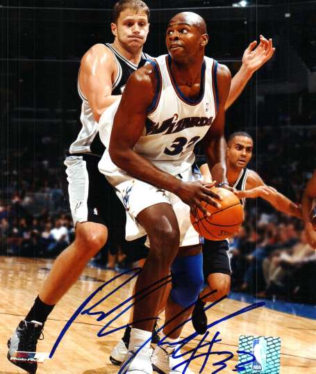Autographed BRENDON HAYWOOD Washington Wizards Photo