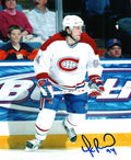 Autographed YANIC PERREAULT Montreal Canadiens Photo