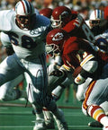Autographed  MIKE GOLIC 8X10  Houston Oilers photo