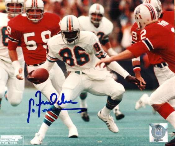 Autographed FREDDIE SOLOMON  Miami Dolphins  photo