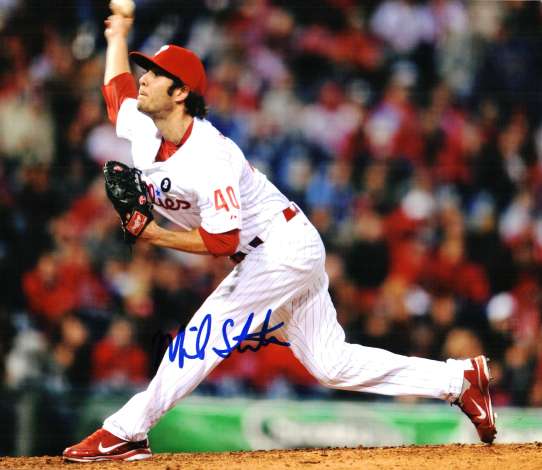AUTOGRAPHED MICHAEL STUTES 8x10 photo  Philadelphia Phillies