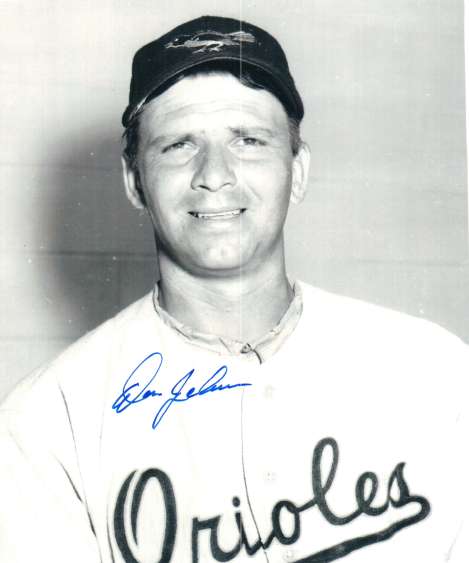 AUTOGRAPHED DON JOHNSON photo  Baltimore Orioles