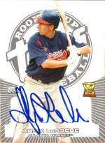 Autographed ADAM LAROCHE 2005 TOPPS ROOKIE CUP CARD