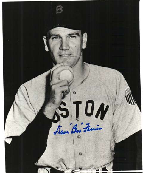 AUTOGRAPHED DAVE BOO FERRISS 8X10 Boston Red Sox photo