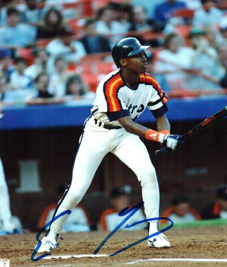 AUTOGRAPHED  photo ERIC YELDING Houston Astros