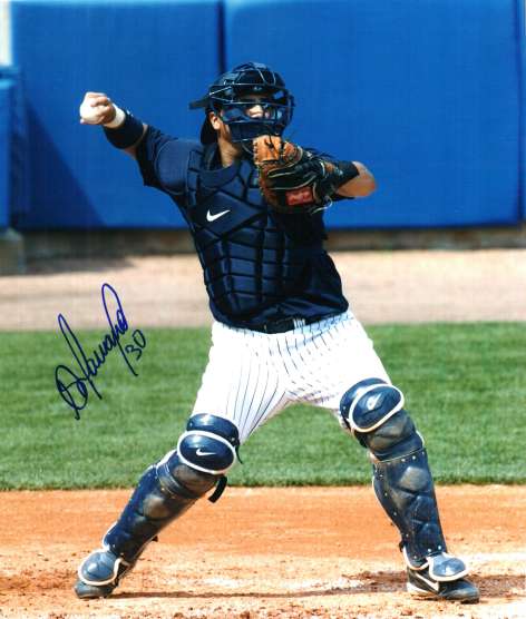 AUTOGRAPHED DIONNER NAVARRO photo  New York Yankees