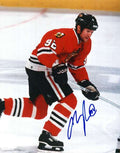 Autographed MICHAEL NYLANDER Photo Chicago  Blackhawks