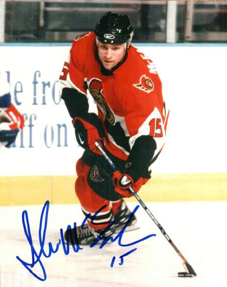 Autographed SHAWN MCEACHERN Ottawa Senators photo
