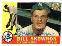 BILL SKOWRON Autographed 2002 Topps Archive Card