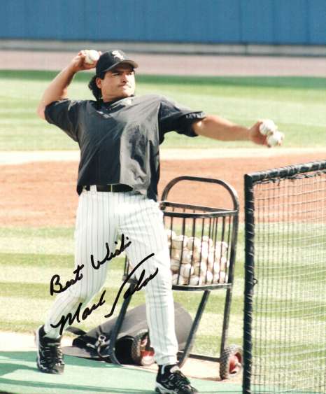AUTOGRAPHED  photo MARK SALAS Chicago White Sox