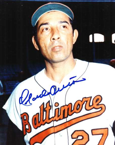 AUTOGRAPHED  photo ORLANDO PENA Baltimore Orioles