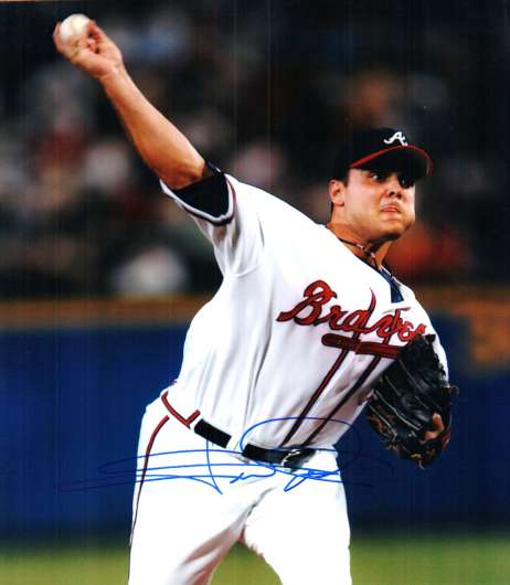 AUTOGRAPHED JARET WRIGHT Atlanta Braves photo