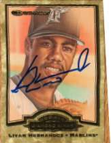 Autographed LIVAN HERNANDEZ 1997 ROOKIE Donruss Diamond King