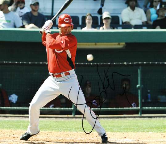 AUTOGRAPHED  photo JERRY HAIRSTON Cincinnati Reds