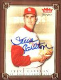 Autographed STEVE CARLTON 2004 Fleer Greats of the Game Card