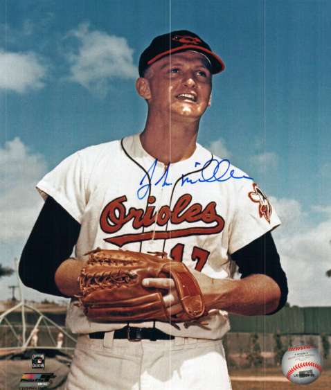 AUTOGRAPHED  photo JOHN MILLER Baltimore Orioles
