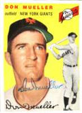 Autographed DON MUELLER 1954 Topps Archive card