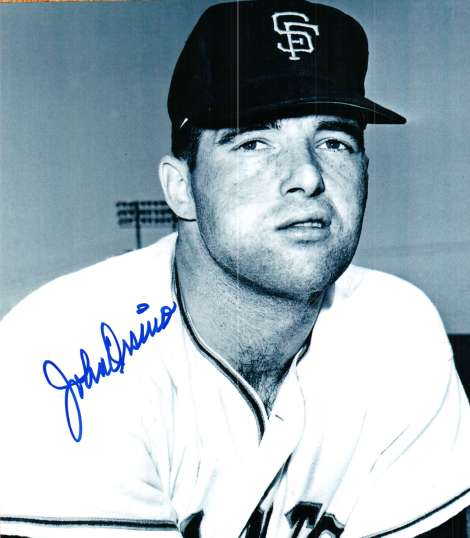 AUTOGRAPHED JOHN ORSINO San Francisco Giants Photo