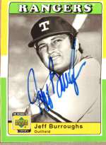 Autographed JEFF BURROUGHS UD 1970's Decade Card