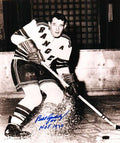 Autographed BILL GADSBY New York Rangers Photo