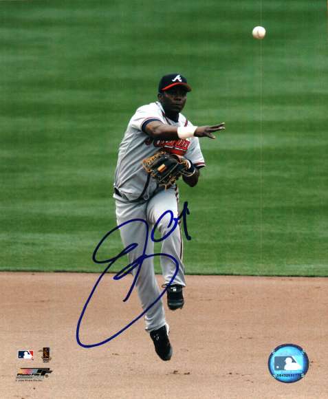 AUTOGRAPHED  photo EDGAR RENTERIA  Atlanta  Braves