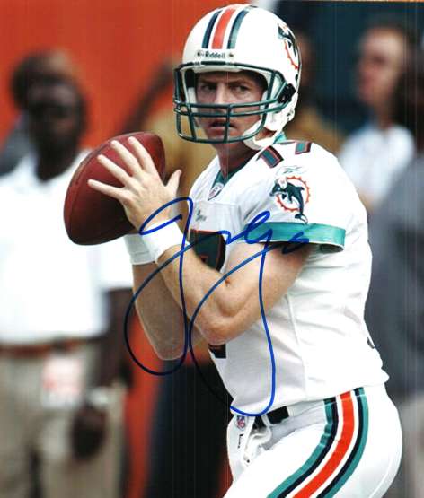 Autographed  JASON GARRETT 8X10 Miami Dolphins  photo