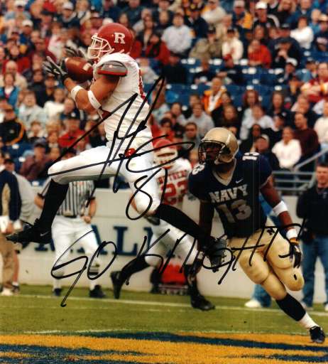 Autographed CLARK HARRIS Rutgers Photo