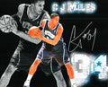 Autographed CJ MILES Utah Jazz Photo