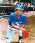 AUTOGRAPHED TONY BARTIROME Atlanta Braves photo