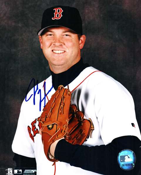 AUTOGRAPHED JOSH HANCOCK  Boston Red Sox photo