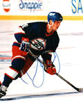 Autographed DERON QUINT Winnipeg Jets Photo