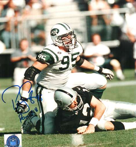 Autographed RICK LYLE New York Jets photo