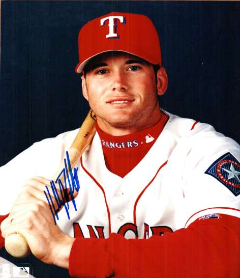 AUTOGRAPHED  photo KELLY DRANSFELDT Texas Rangers