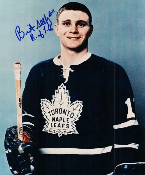 Autographed BRIT SELBY  8X10 Toronto Maple Leafs  photo