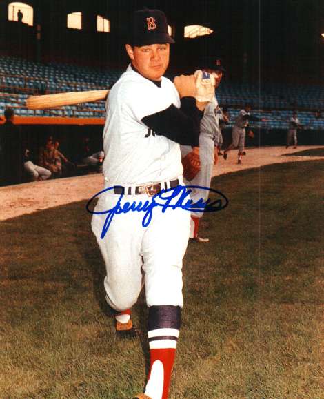AUTOGRAPHED JERRY MOSES 8X10  Boston Red Sox photo