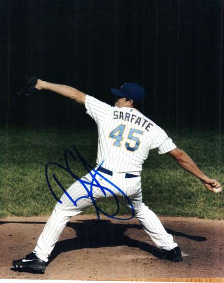 AUTOGRAPHED DENNIS SARFATE 8X10 photo  Milwaukee Brewers