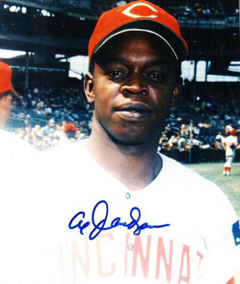 AUTOGRAPHED  photo AL JACKSON Cincinnati Reds