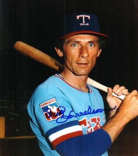 AUTOGRAPHED  photo BUD HARRELSON Texas Rangers