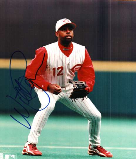 AUTOGRAPHED  photo WILLIE GREENE Cincinnati Reds