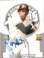 Autographed GARY MATTHEWS 2005 TOPPS ROOKIE CUP CARD