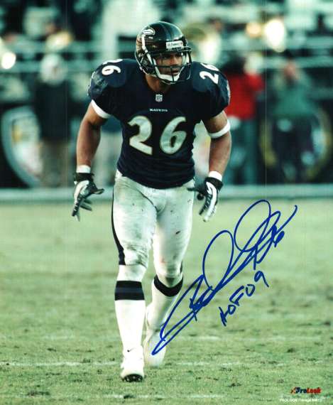 Autographed ROD WOODSON Baltimore Ravens Photo