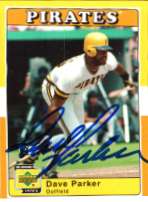 Autographed DAVE PARKER UD 1970's Decade Card
