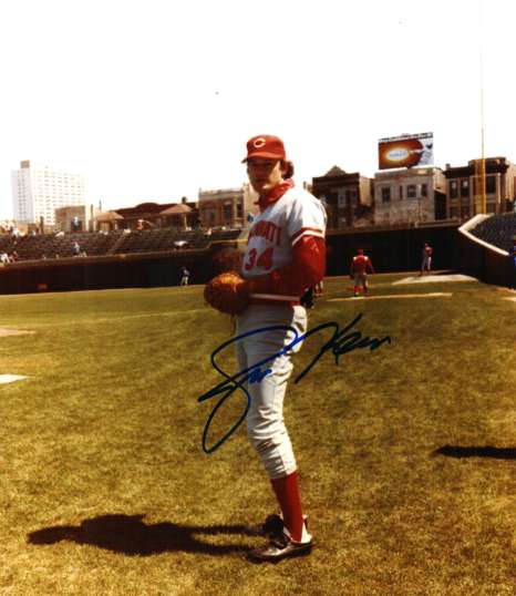 AUTOGRAPHED  photo JIM KERN Cincinnati Reds
